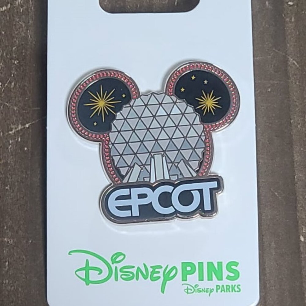 Disney Parks Mickey Park Icons Epcot Spaceship Earth Fireworks Pin - NEW